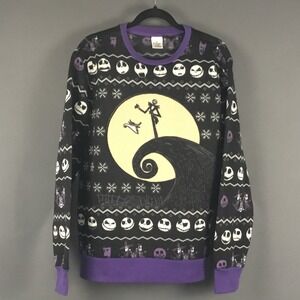Disney Nightmare Before Christmas Christmas Sweater Adult L Jack Skellington